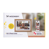 Wozinsky WRC-32 10.1" Digital Photo Frame with Frameo 32GB App - Light Brown