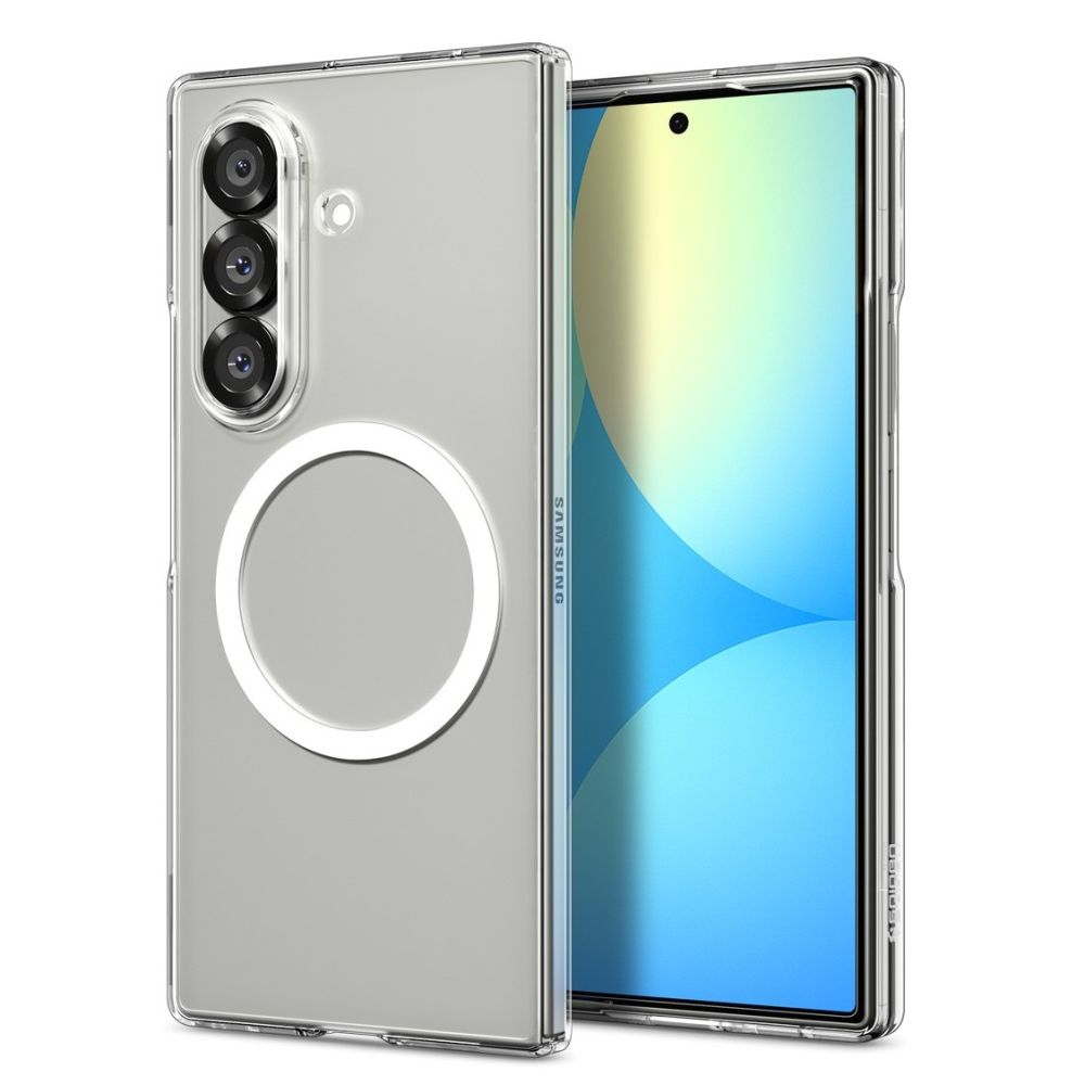 Spigen AirSkin Mag MagSafe Case til Samsung Galaxy Z Fold 7 - Klar og hvid