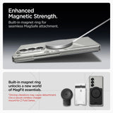 Spigen AirSkin Mag MagSafe Case til Samsung Galaxy Z Fold 7 - Klar og hvid