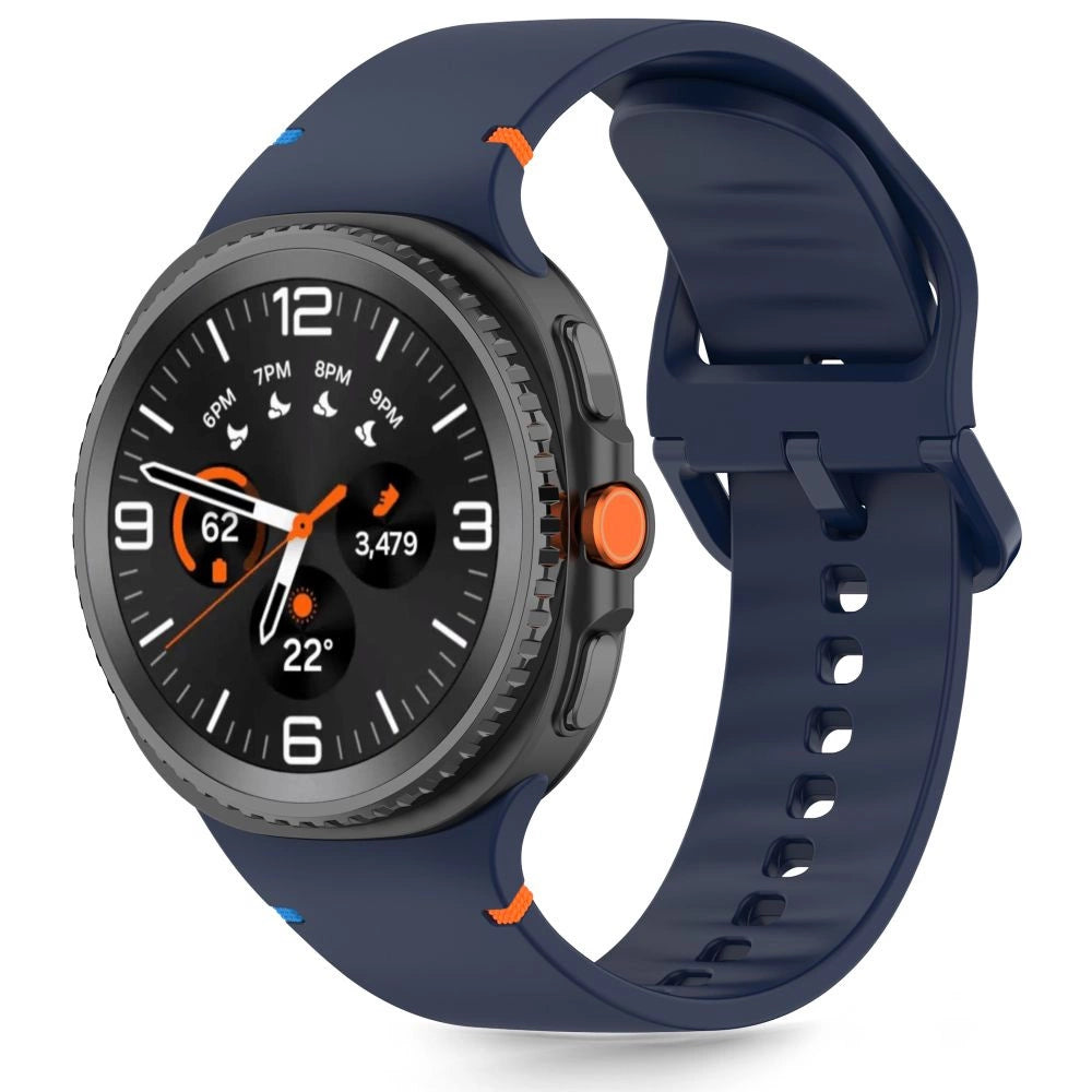 Tech-Protect Silicone Strap til Samsung Galaxy Watch 40/44/46 mm - Navy Blue