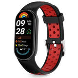Tech-Protect IconBand Air Strap til Xiaomi Smart Band 8 / 9 / 10 / NFC - sort og rød