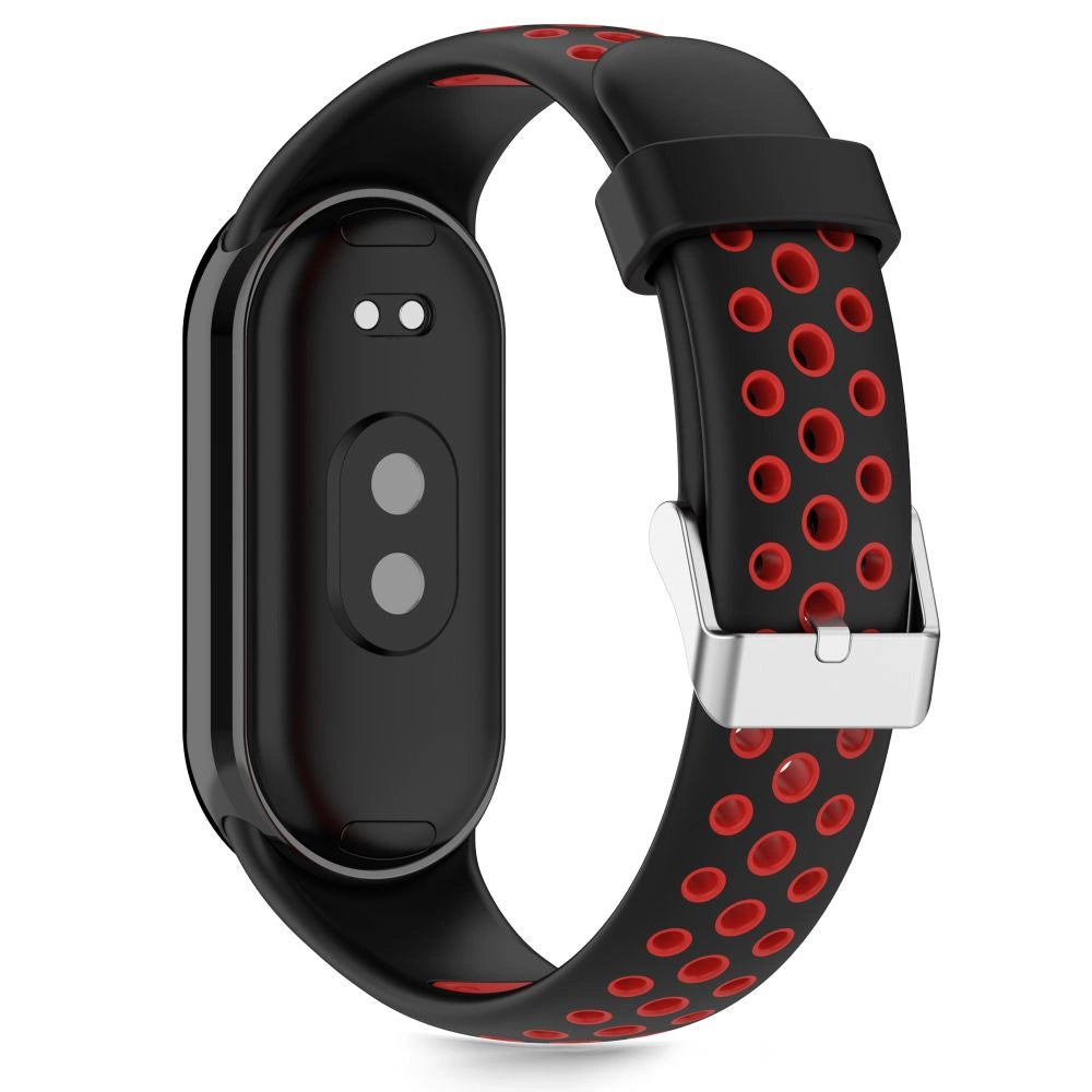 Tech-Protect IconBand Air Strap til Xiaomi Smart Band 8 / 9 / 10 / NFC - sort og rød