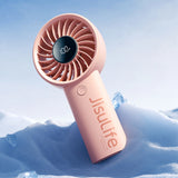 Jisulife håndholdt ventilator Life4 3600mAh bærbar USB-ventilator - Pink