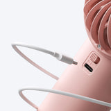 Jisulife håndholdt ventilator Life4 5000mAh bærbar USB-ventilator - Pink