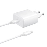 Samsung EP-TA845EWE 45W vægoplader med USB-C-kabel Samsung EP-DW767JWE 45W 1,8 m (OOB Bulk - udskiftningsemballage) - hvid