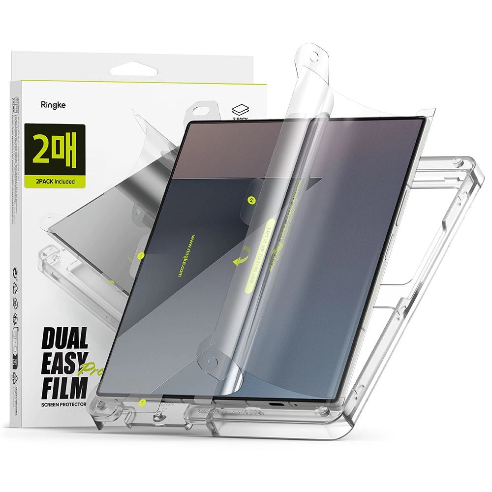 Ringke Dual Easy Pro 2-pack beskyttelsesfolie til Samsung Galaxy Z Fold 7 - gennemsigtig