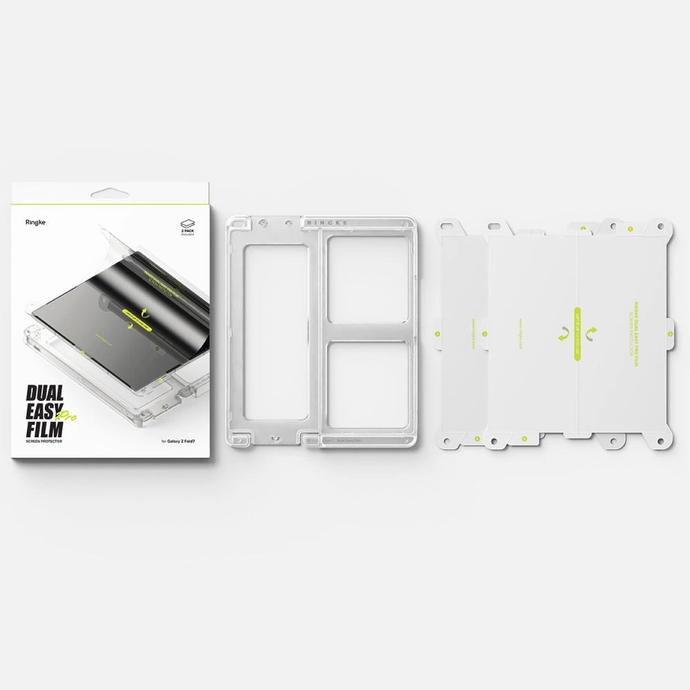 Ringke Dual Easy Pro 2-pack beskyttelsesfolie til Samsung Galaxy Z Fold 7 - gennemsigtig