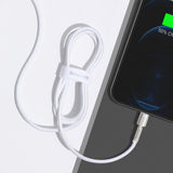 USB-C-kabel til Lightning Baseus Cafule, PD, 20W, 1m (hvid)