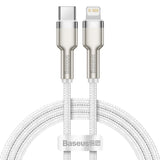 USB-C-kabel til Lightning Baseus Cafule, PD, 20W, 1m (hvid)