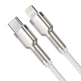 USB-C-kabel til Lightning Baseus Cafule, PD, 20W, 1m (hvid)