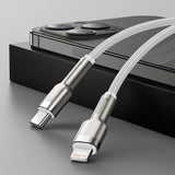 USB-C-kabel til Lightning Baseus Cafule, PD, 20W, 2m (hvid)