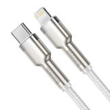 USB-C-kabel til Lightning Baseus Cafule, PD, 20W, 2m (hvid)