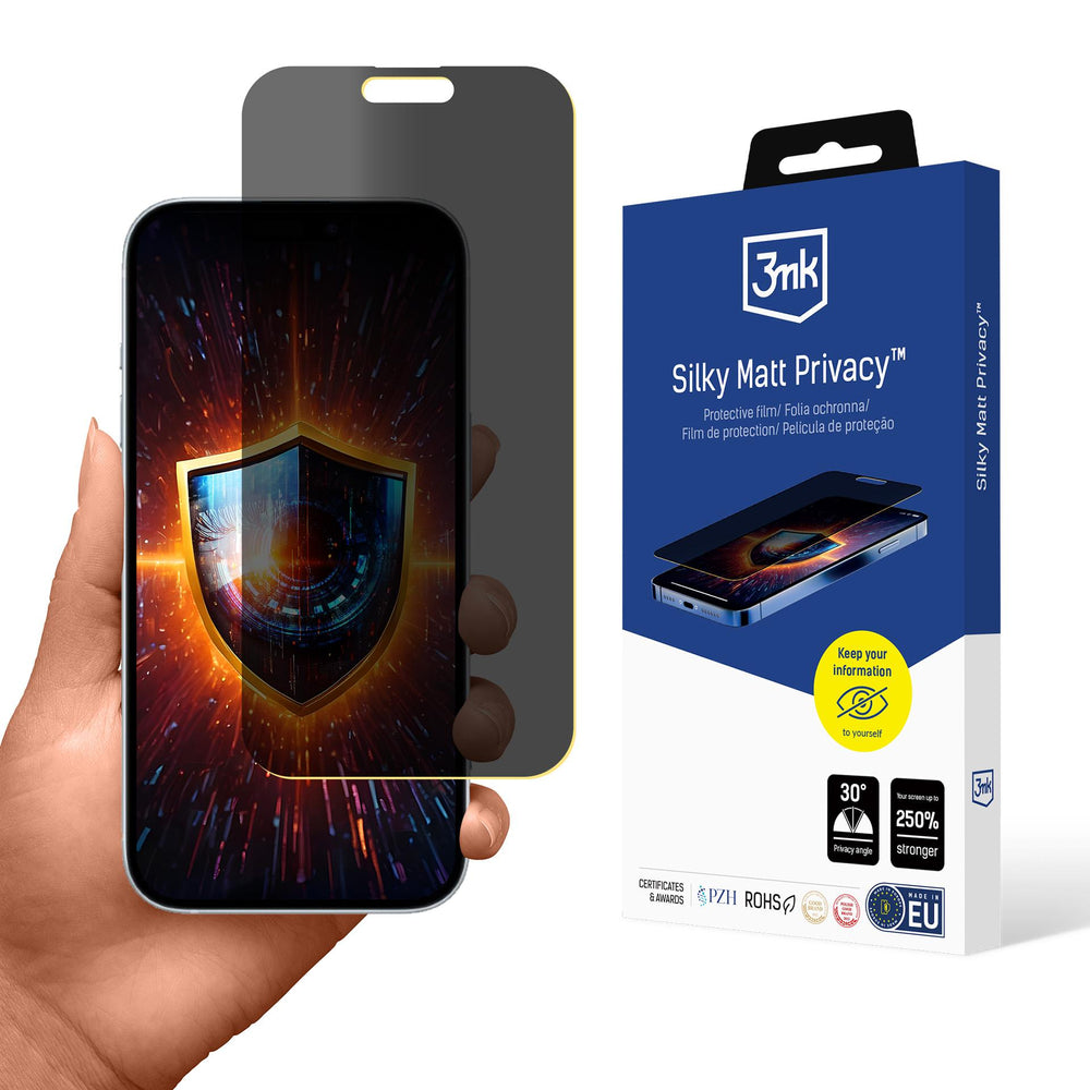 3mk Silky Matt Privacy Screen Protector til Apple iPhone 17 Pro Max