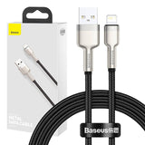 USB-kabel til Lightning Baseus Cafule, 2,4 A, 1 m (sort)