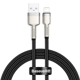 USB-kabel til Lightning Baseus Cafule, 2,4 A, 1 m (sort)
