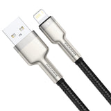 USB-kabel til Lightning Baseus Cafule, 2,4 A, 1 m (sort)