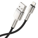USB-kabel til Lightning Baseus Cafule, 2,4 A, 1 m (sort)