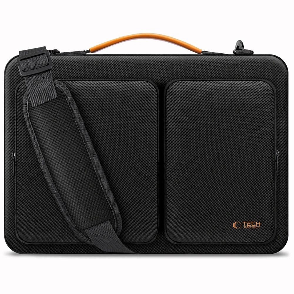 Tech-Protect Defender Bag til 15-16 Laptop - sort og orange