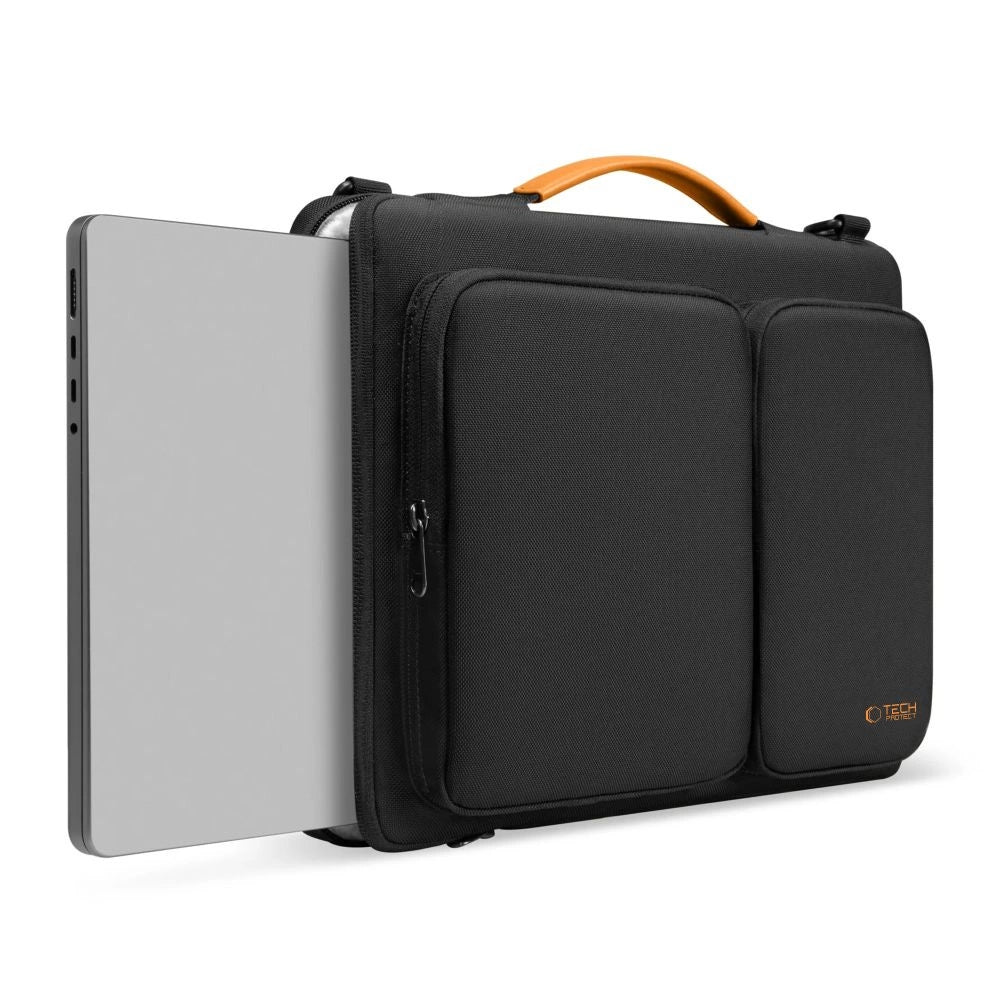 Tech-Protect Defender Bag til 15-16 Laptop - sort og orange