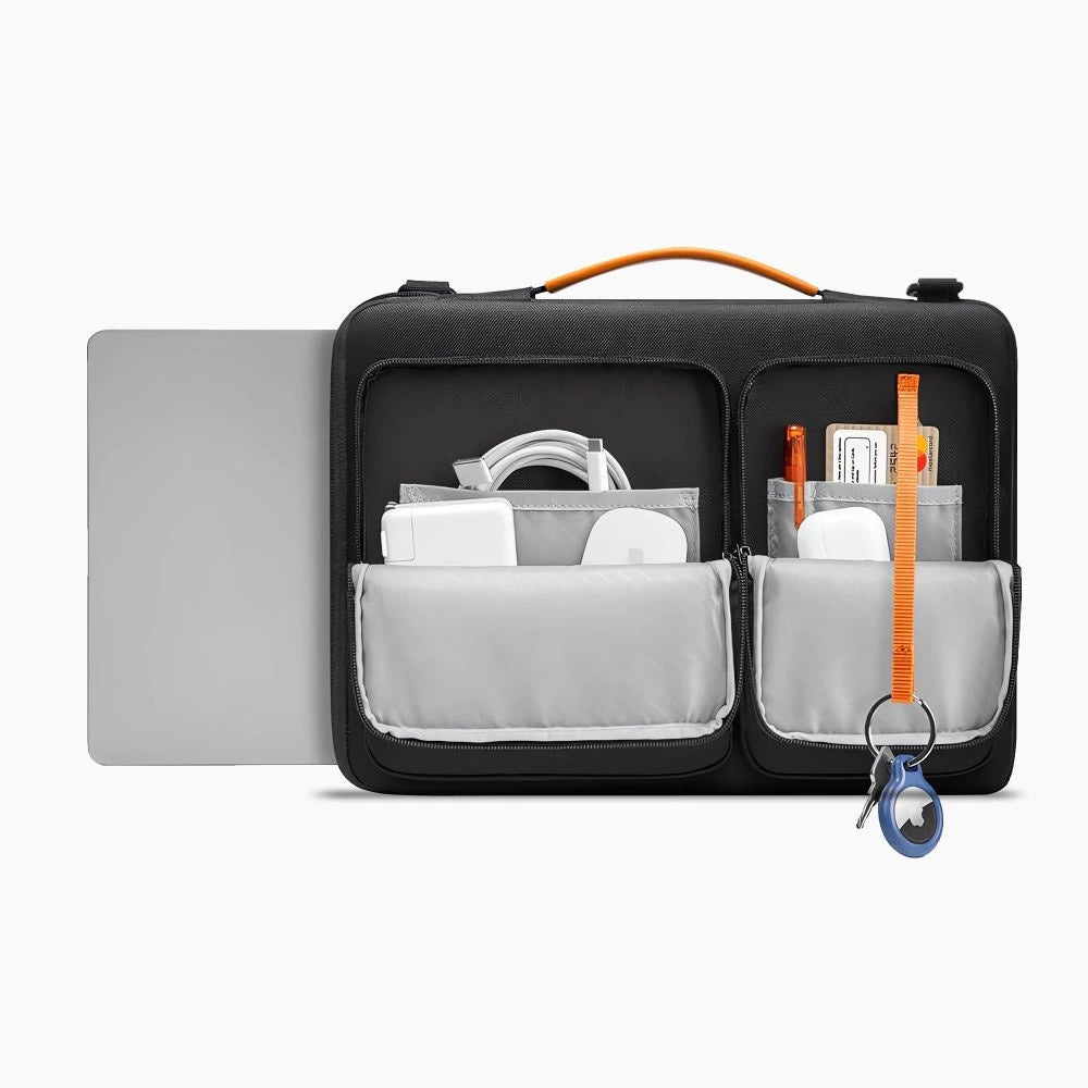 Tech-Protect Defender Bag til bærbar computer 13-14 - sort og orange