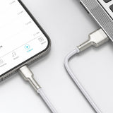 USB-kabel til Lightning Baseus Cafule, 2,4 A, 2 m (hvid)