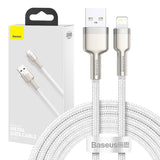 USB-kabel til Lightning Baseus Cafule, 2,4 A, 2 m (hvid)