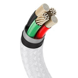 USB-kabel til Lightning Baseus Cafule, 2,4 A, 2 m (hvid)