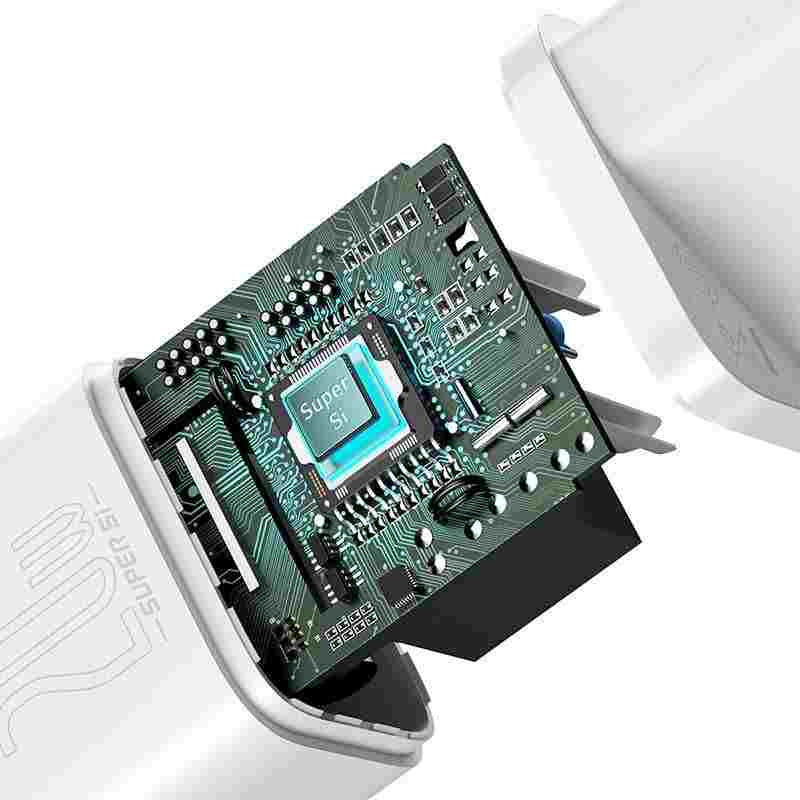 Baseus Super Si Quick Charger 1C 20W (hvid)