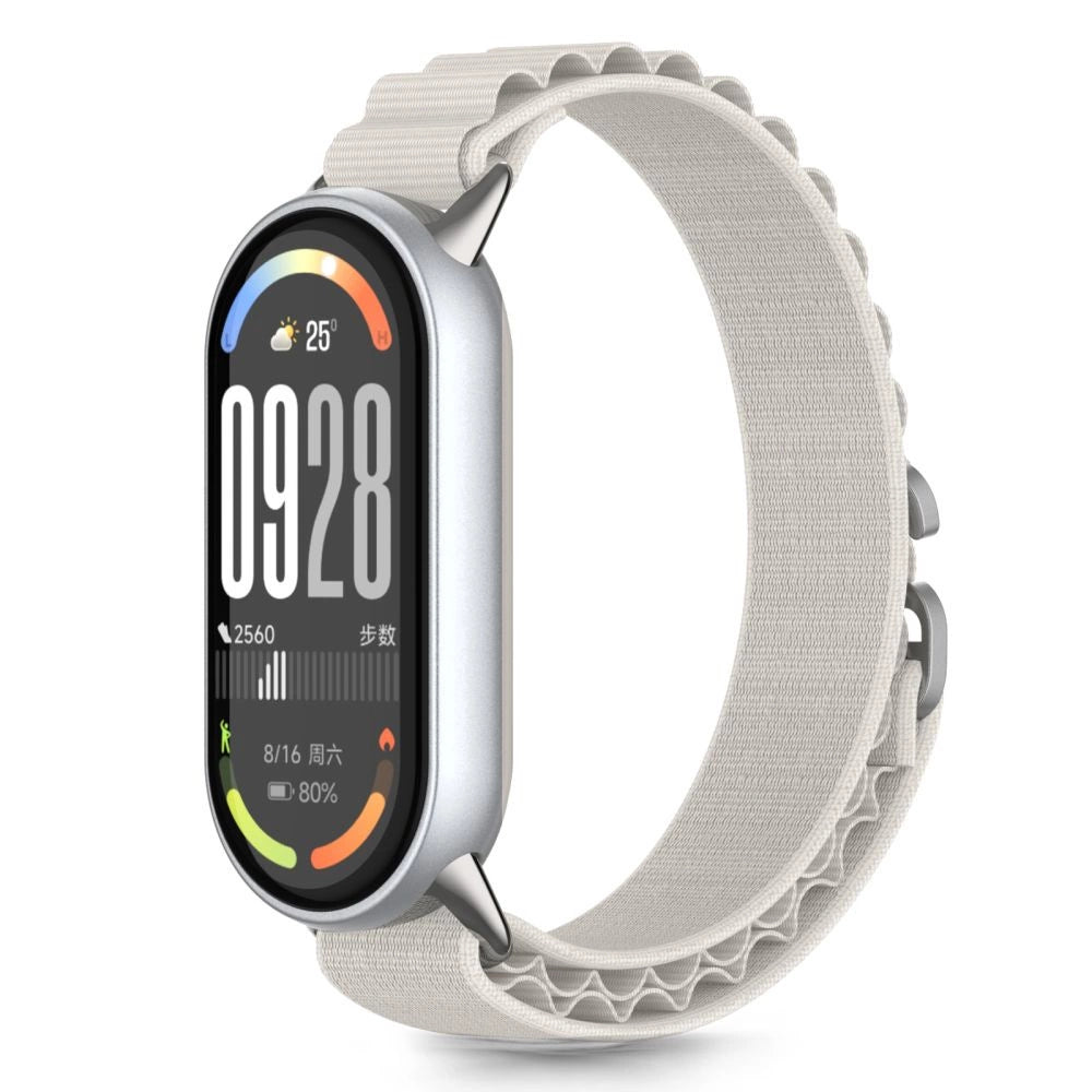 Tech-Protect Nylon Pro Strap til Xiaomi Smart Band 8 / 9 / 10 / NFC - Beige