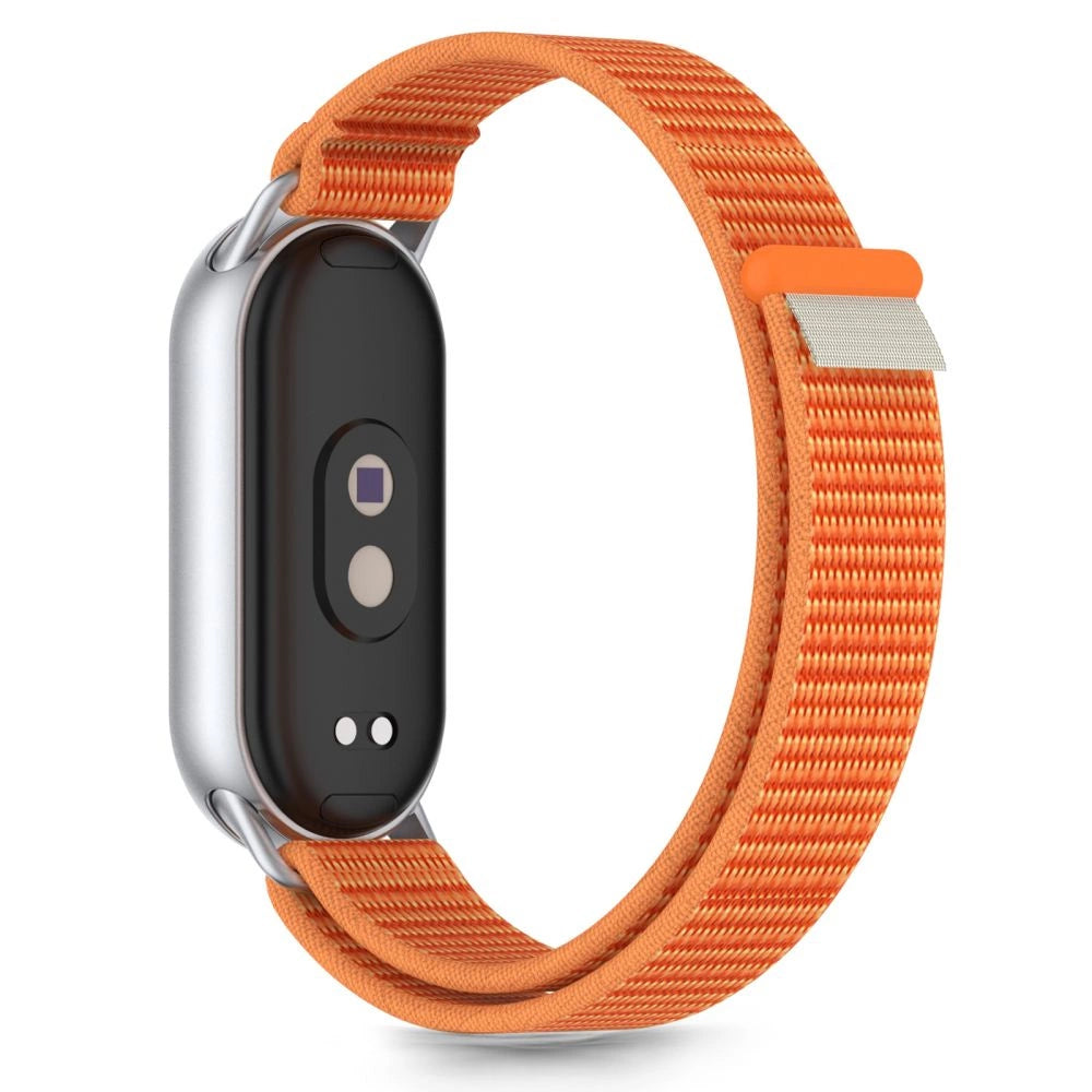 Tech-Protect Nylon Pro Strap til Xiaomi Smart Band 8 / 9 / 10 / NFC - Orange-Gray