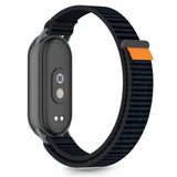 Tech-Protect Nylon Pro Strap til Xiaomi Smart Band 8/9/10/NFC - sort og orange