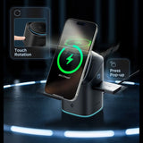 Spigen Essential EF223MS 3-i-1 QI2 trådløs oplader - sort