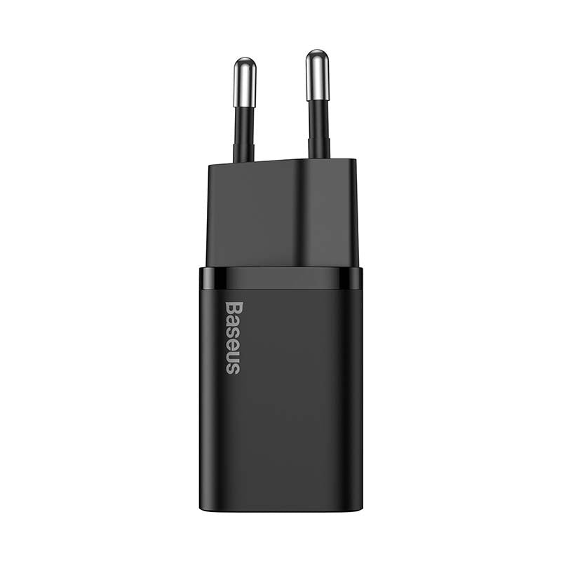 Baseus Super Si Quick Charger 1C 20W med USB-C-kabel til Lightning 1m (sort)