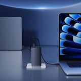 Baseus GaN6 Pro oplader 100W 2 x USB-C 2 x USB-A med sort USB-C kabel 100W 1m - sort