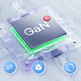 Baseus GaN6 Pro oplader 65W 2 x USB-C 2 x USB-A med sort USB-C kabel 100W 1m - sort