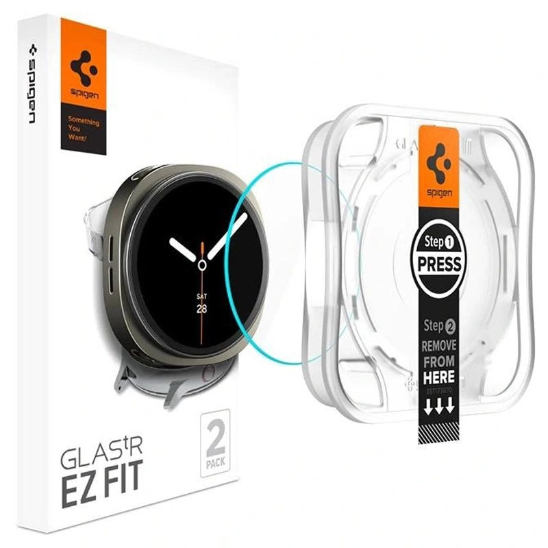 Spigen Glas.TR  Ez-Fit  hærdet glas til Samsung Galaxy Watch 8 44 mm - gennemsigtigt