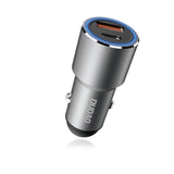 Dudao USB / USB Car Charger Type C Power Delivery Hurtig opladning 22,5 W Grå (R4PQ)