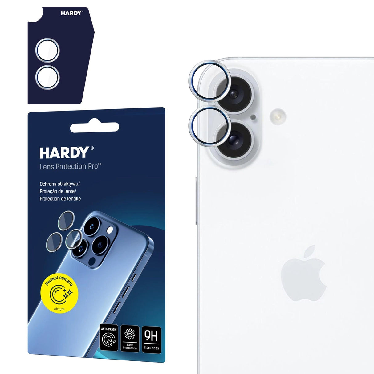 3mk HARDY Lens Protection Pro til iPhone 17 - sølv