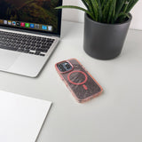 Glitter Case MagSafe Kompatibel til iPhone 17 Pro Max - Pink