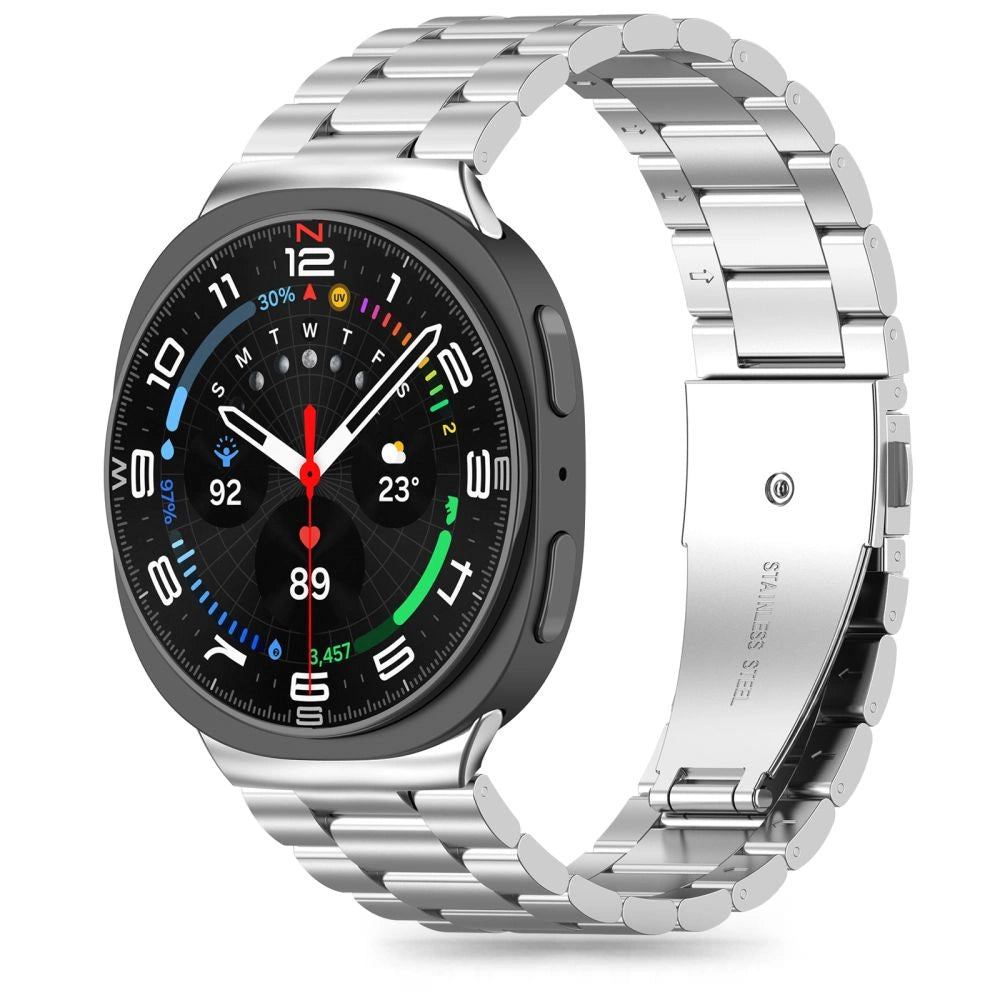 Tech-Protect rustfrit stål rem til Samsung Galaxy Watch 40/44/46 mm - Silver