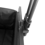 Wozinsky WZP-100 strandvogn, turistvogn, holdbar, brede hjul, med sikkerhedsnet op til 100 kg - sort