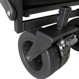 Wozinsky WZP-100 strandvogn, turistvogn, holdbar, brede hjul, med sikkerhedsnet op til 100 kg - sort