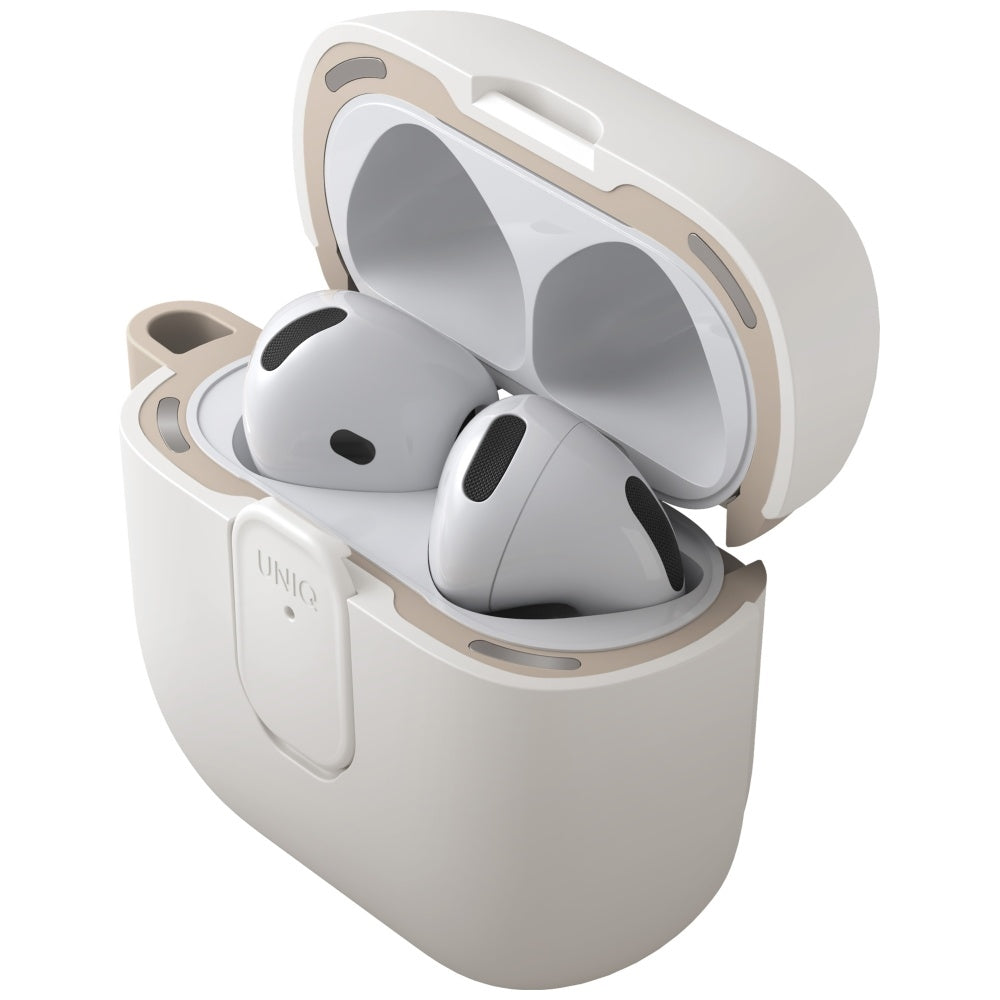 Uniq Clyde Lock Case til AirPods 4 - Beige
