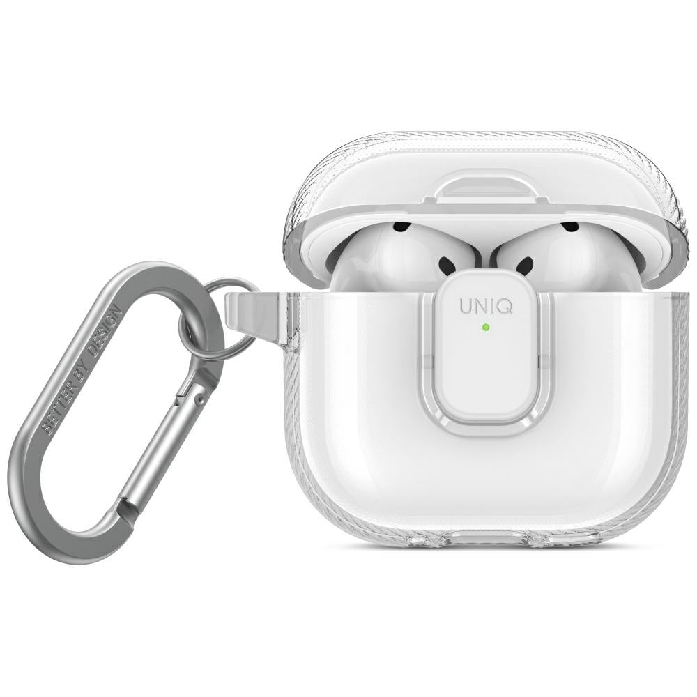 Uniq Glase Pro Case til AirPods 4 - gennemsigtigt