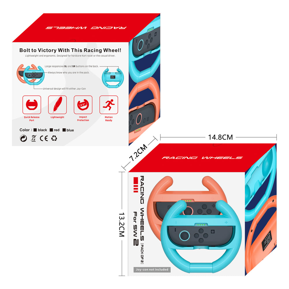 Nintendo Switch 2 Joy-Con Racing Wheel (Pack of 2) - Black