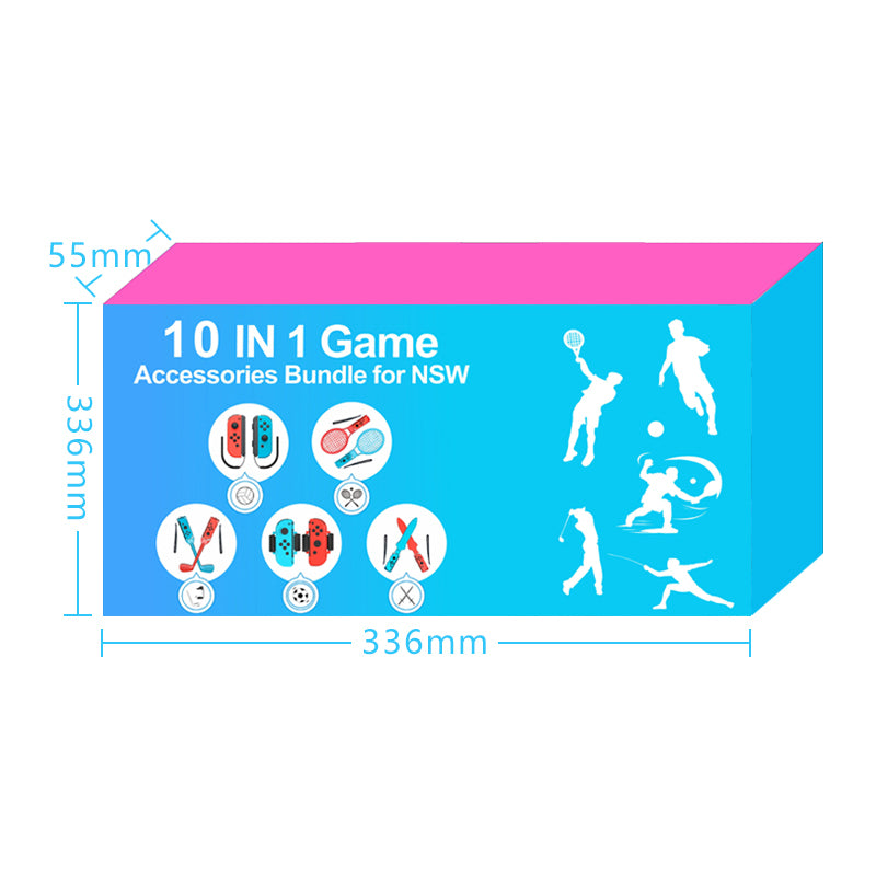 Nintendo Switch Sports 10-i-1 Family Accessory Pack - Rød og blå