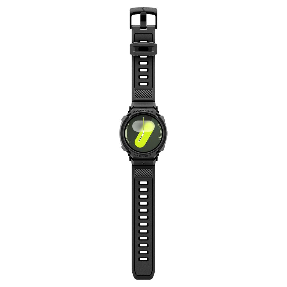 Spigen Rugged Armor Pro Strap for Samsung Galaxy Watch 8 44mm - Matte Black