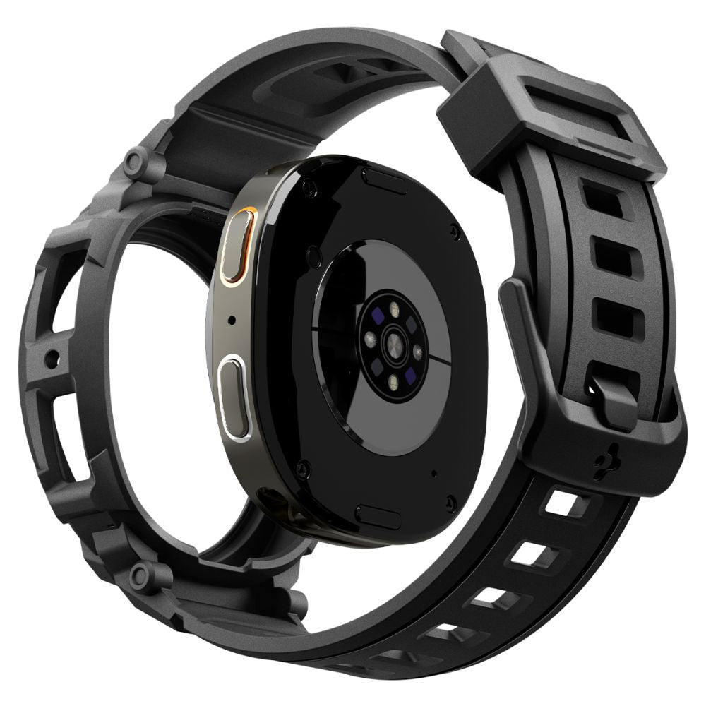 Spigen Rugged Armor Pro Strap for Samsung Galaxy Watch 8 44mm - Matte Black
