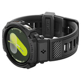 Spigen Rugged Armor Pro Strap for Samsung Galaxy Watch 8 44mm - Matte Black