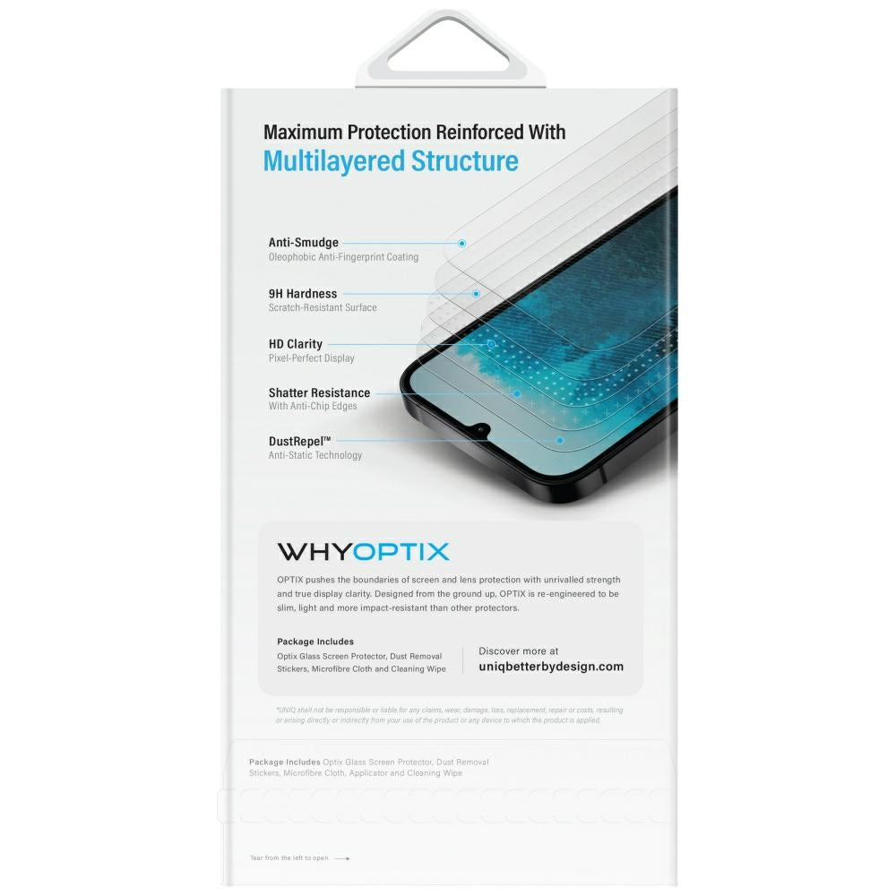 Uniq Optix Privacy hærdet glas til Samsung Galaxy Z Flip 7